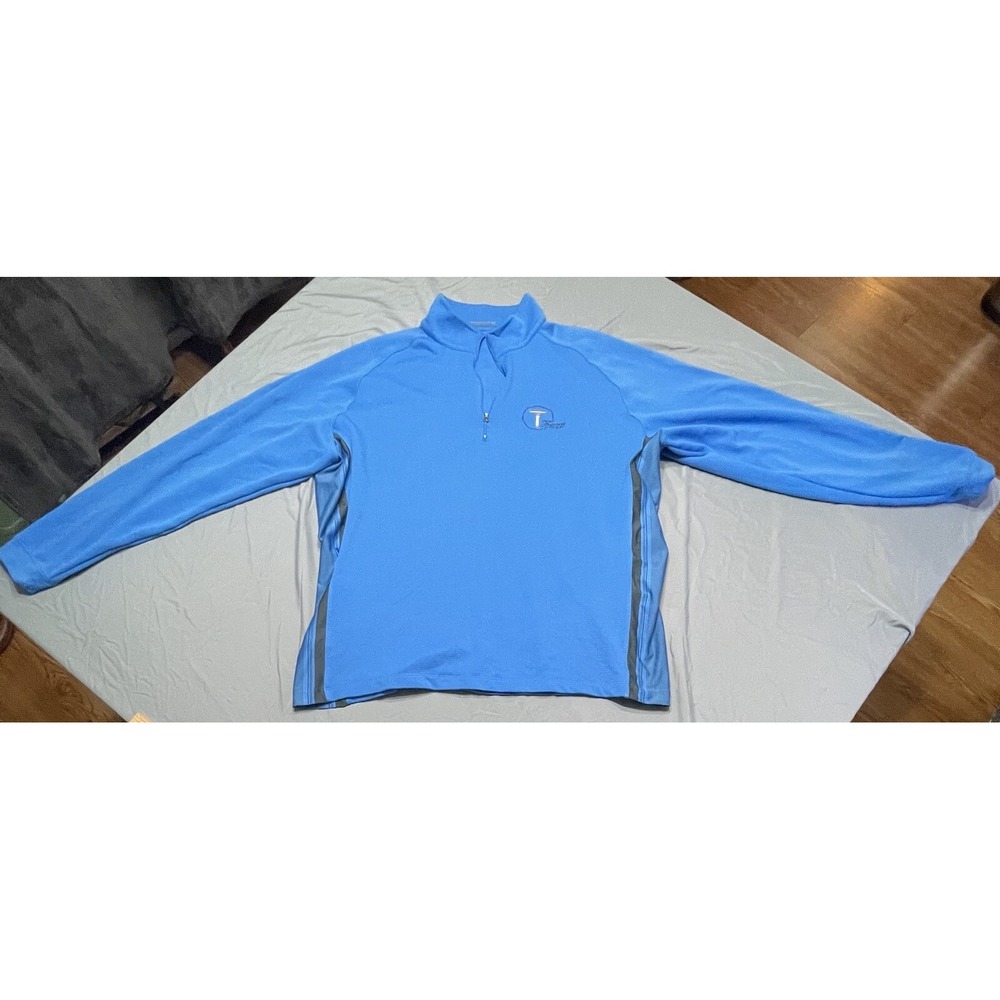 Nike Golfโ Pullover 1/4 Zip Mens XL FIT DRY Blue